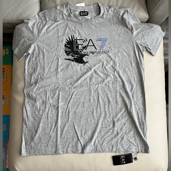 NWT - Emporio Armani Men’s Eagle Logo Print T Shirt - Size XXL - Picture 4 of 7